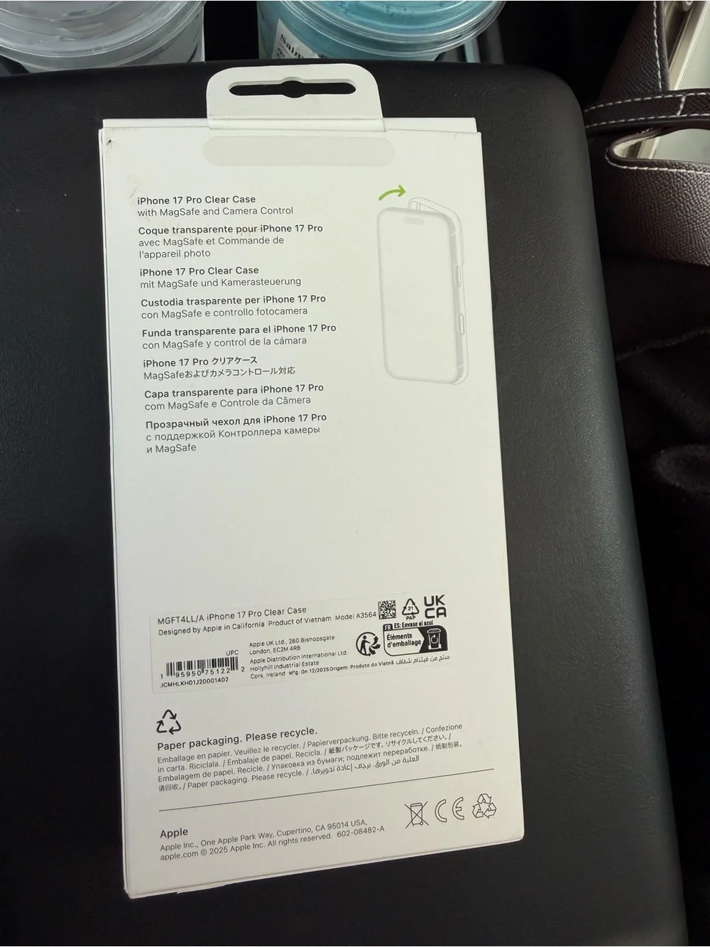 Apple IPhone 17 Pro Magsafe clear case